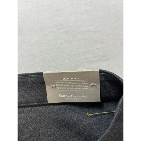 SOFT SURROUNDINGS Ponte Pull On legging Pants 3X Gray Heather NWT - Picture 8 of 12